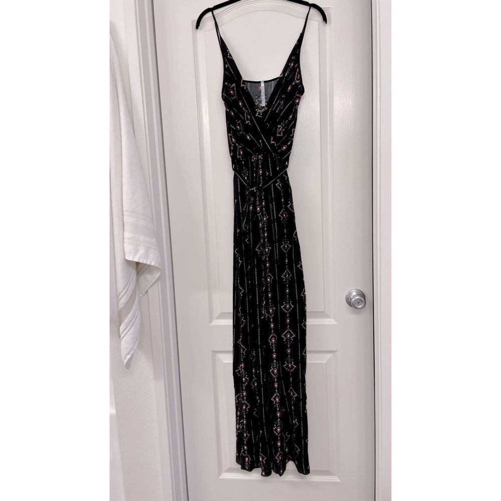 Black Tribal Print Jumpsuit
